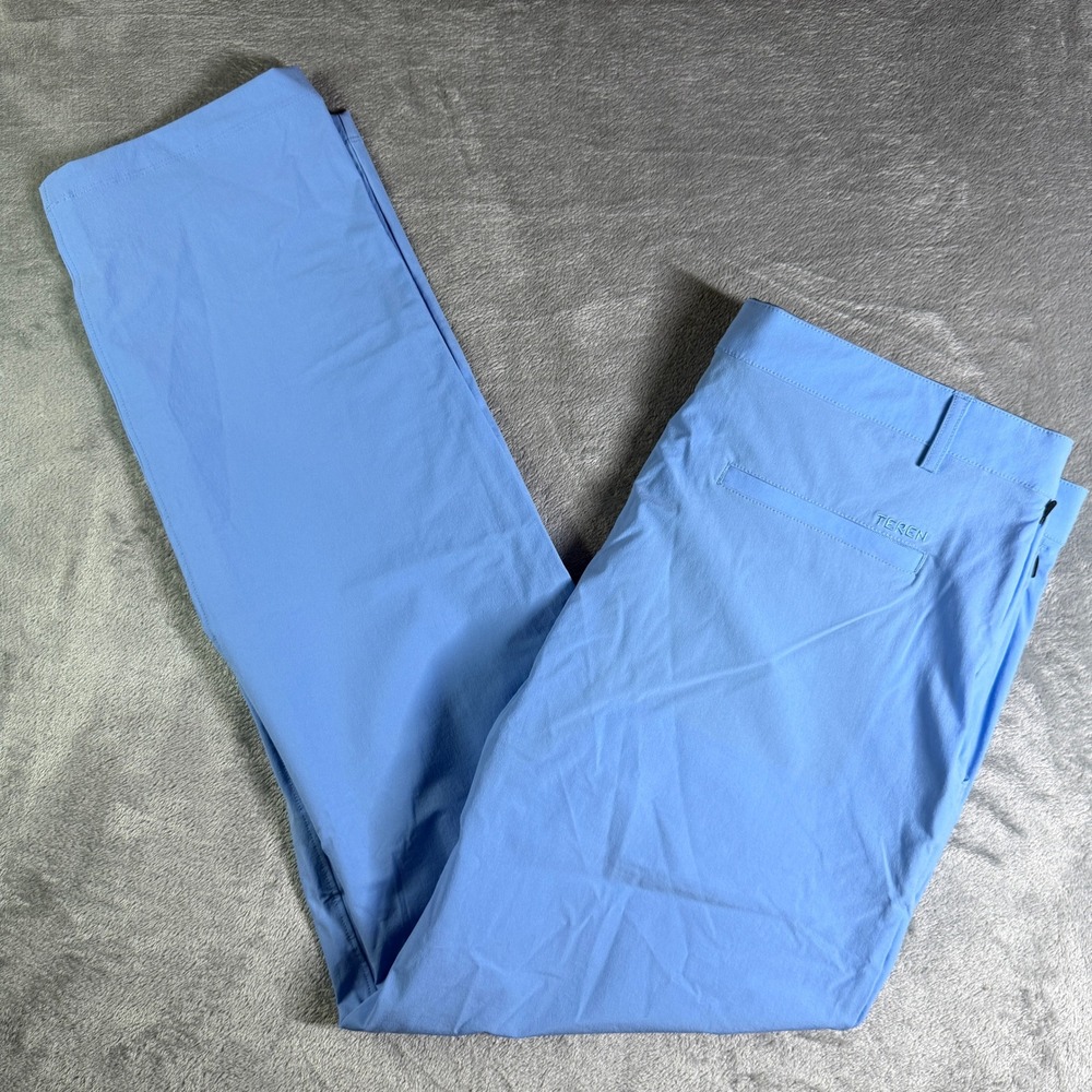 Teren Designs Traveler Pants Mens 36x30 Blue No Fly Zone Insect Repellent NEW